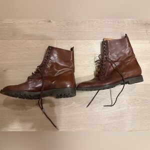 Women's Cruiser Brown Leather Boots 37.5